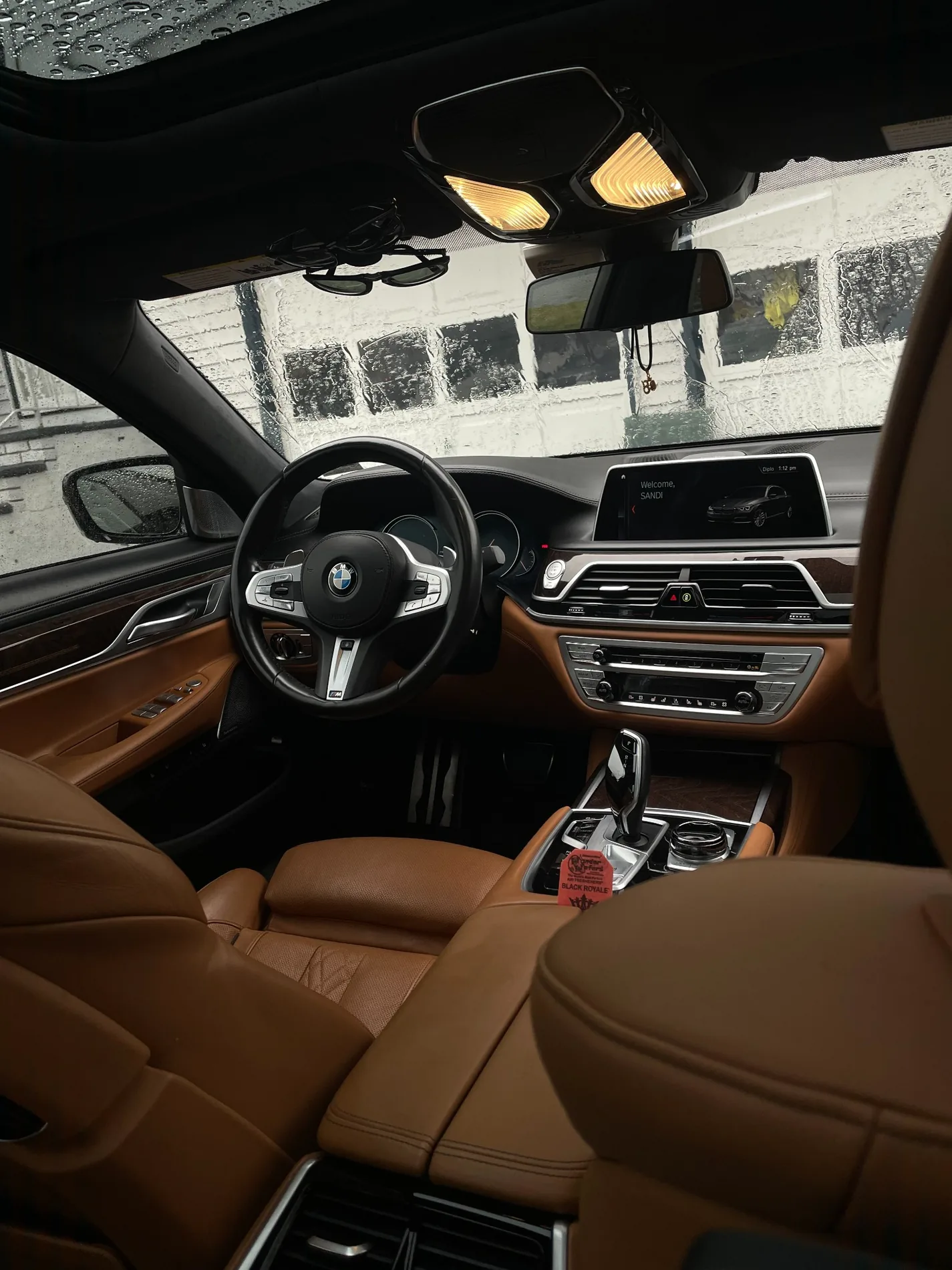 BMW rear executive interior after detailing